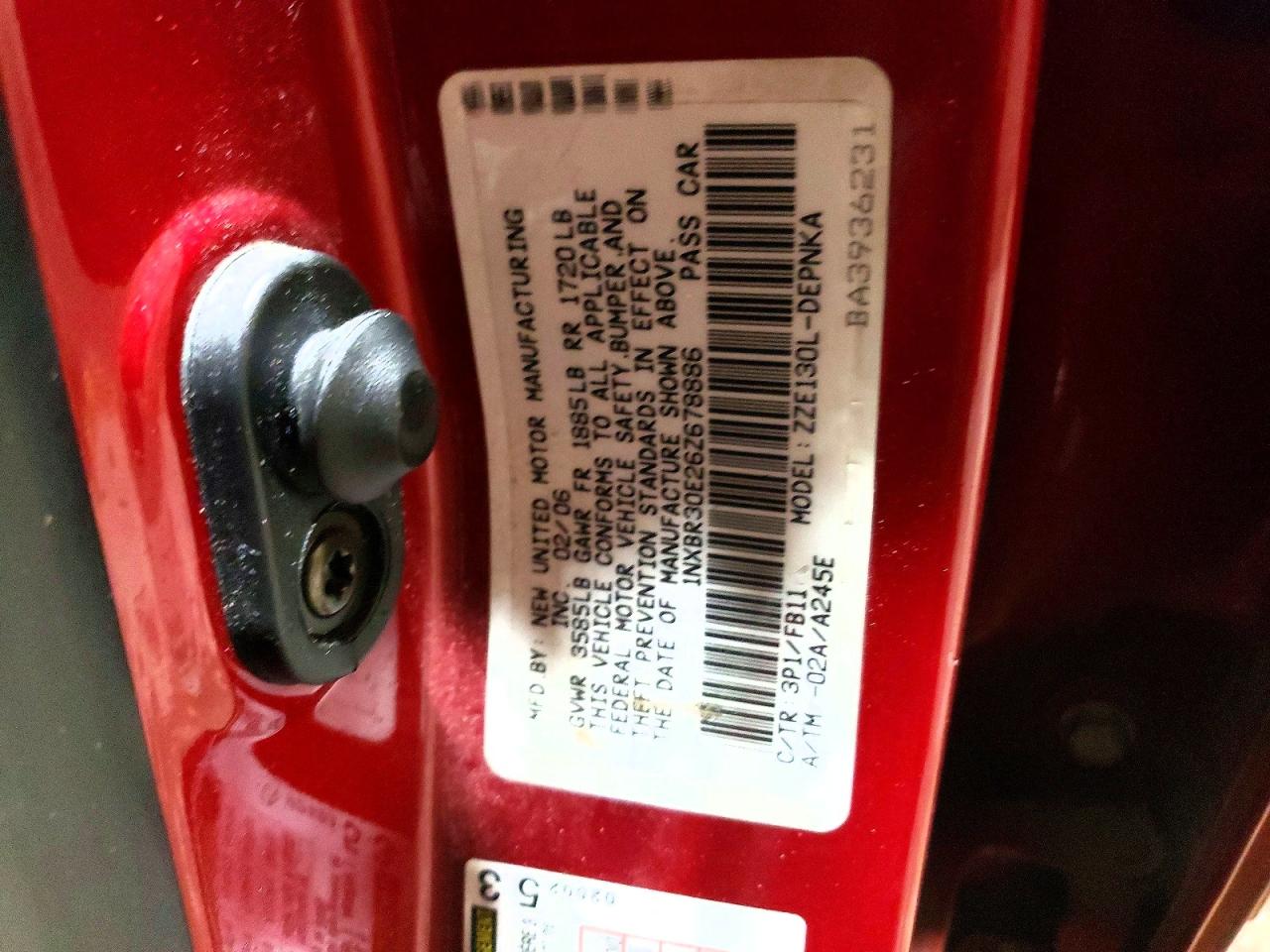 2006 TOYOTA COROLLA CE photo 12