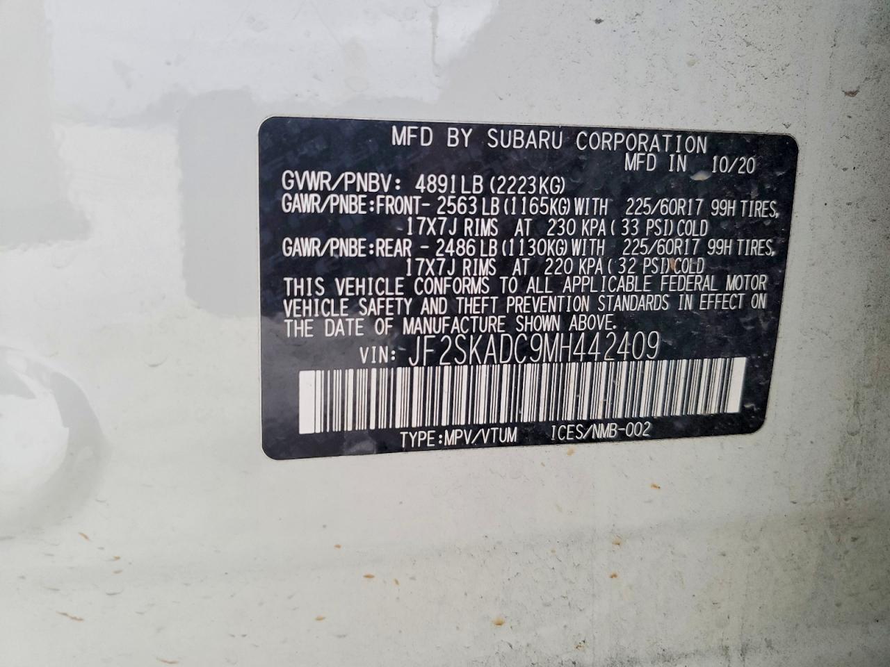 2021 SUBARU FORESTER photo 13