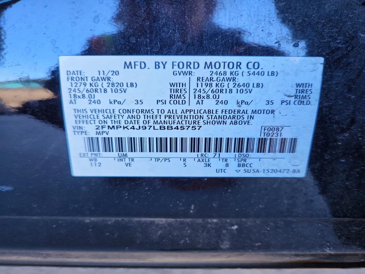 2020 FORD EDGE SEL photo 37