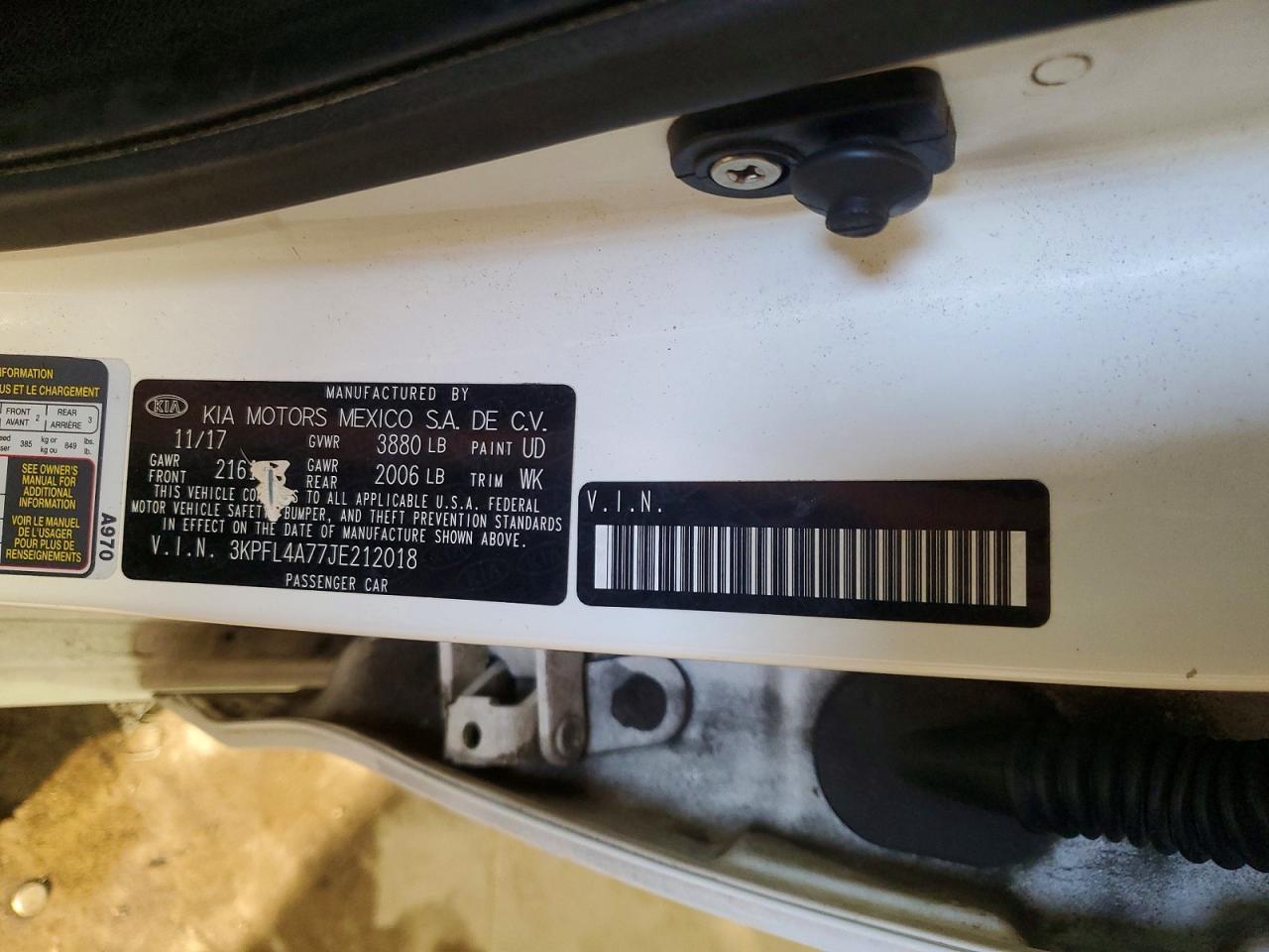 2018 KIA FORTE LX photo 12