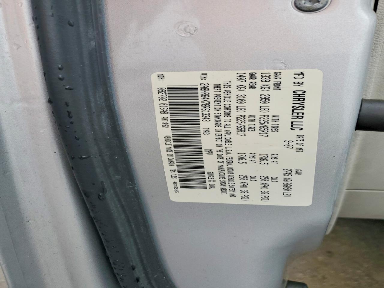2008 CHRYSLER TOWN & COUNTRY LIMITED photo 40