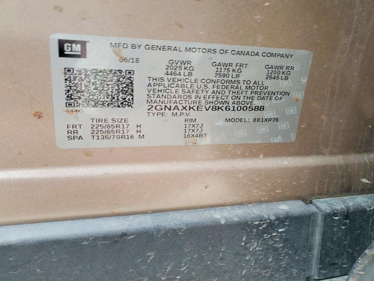 2019 CHEVROLET EQUINOX LT photo 13