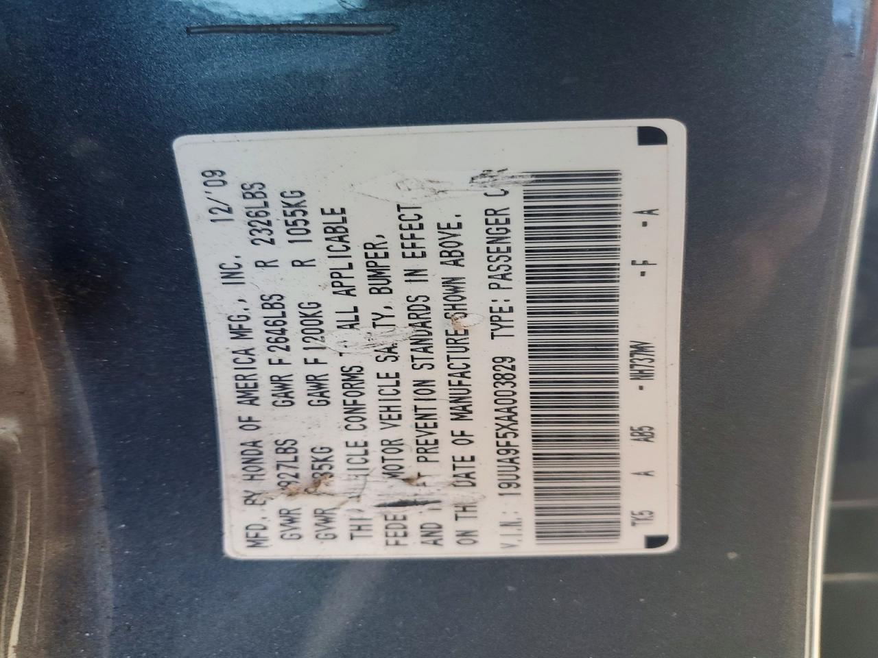 2010 ACURA TL photo 12