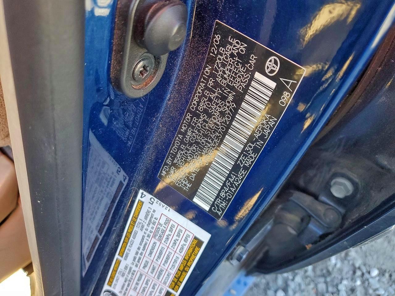 2007 TOYOTA COROLLA CE photo 12