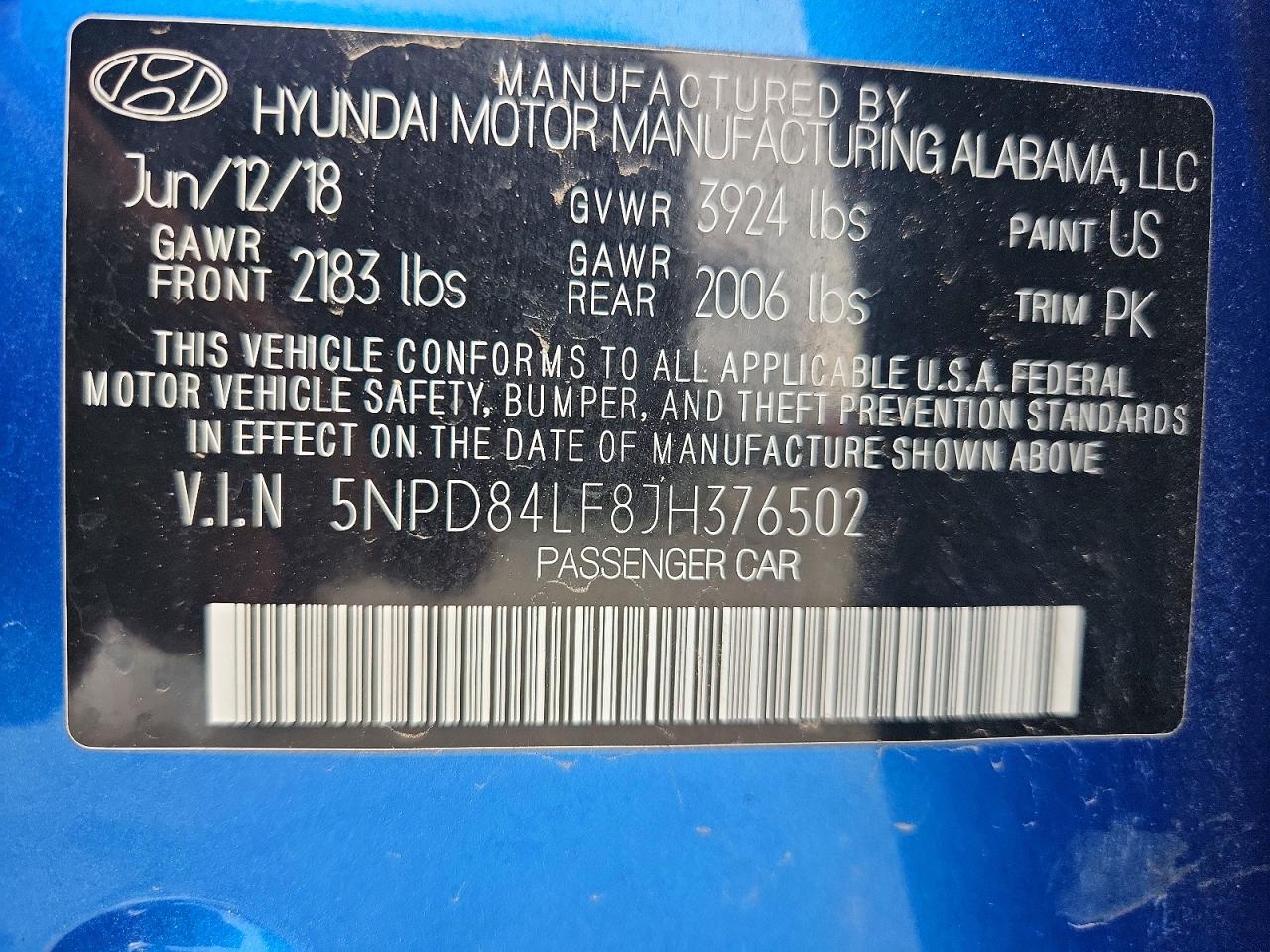 2018 HYUNDAI ELANTRA SEL photo 13