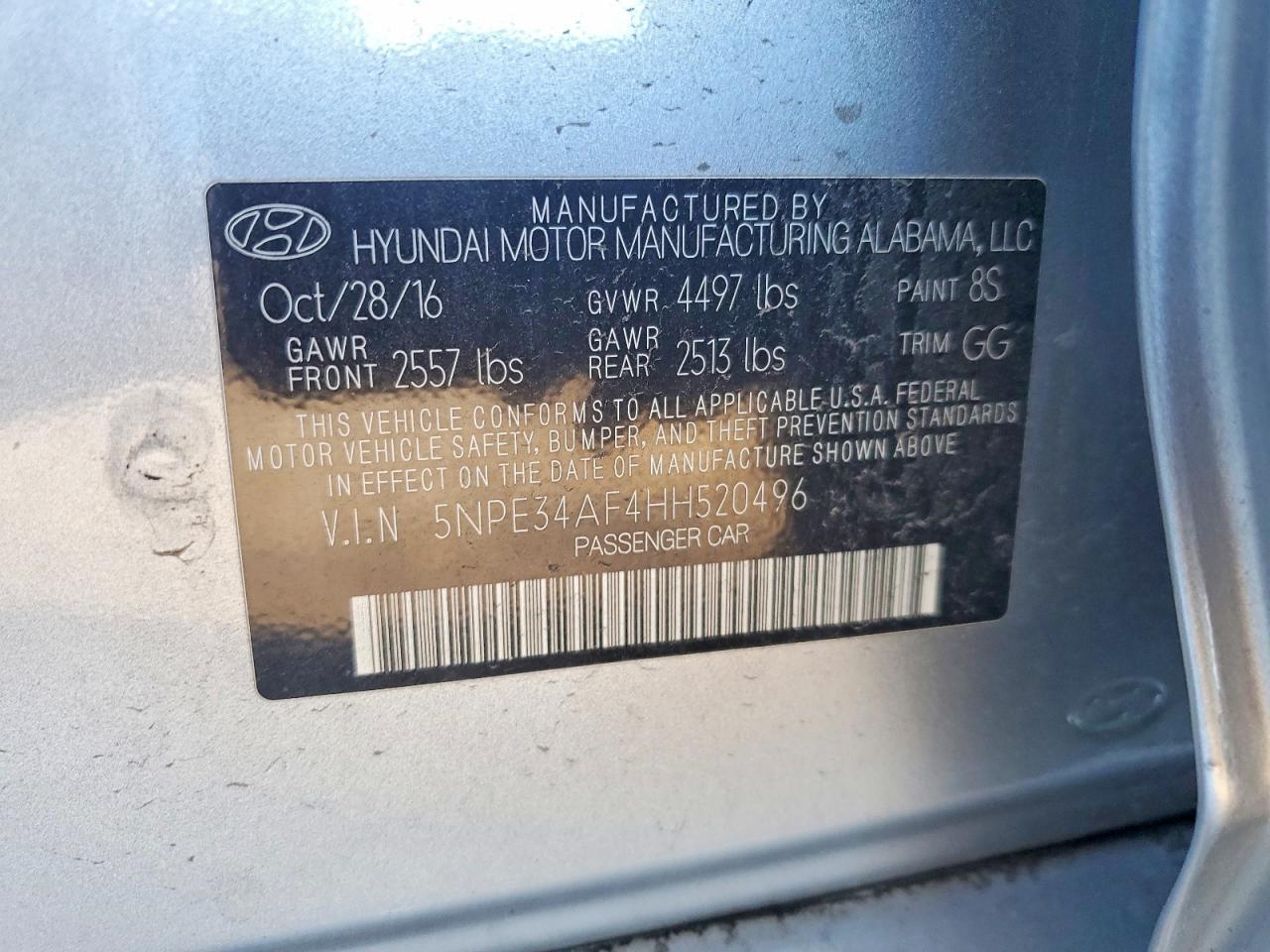 2017 HYUNDAI SONATA LIMITED photo 23