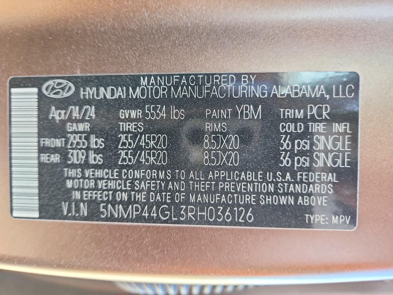 2024 HYUNDAI SANTA FE LIMITED photo 13