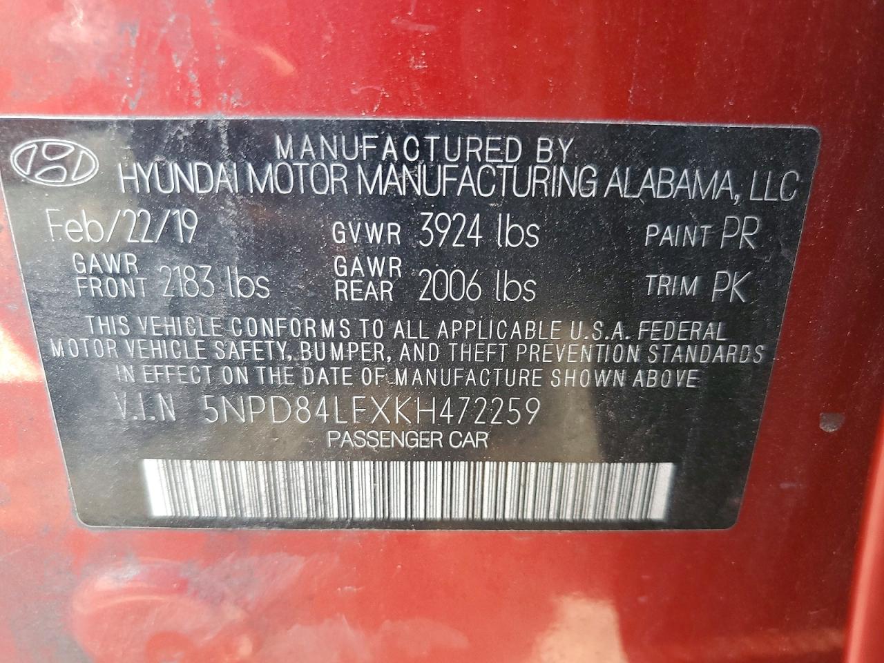 2019 HYUNDAI ELANTRA SEL photo 12