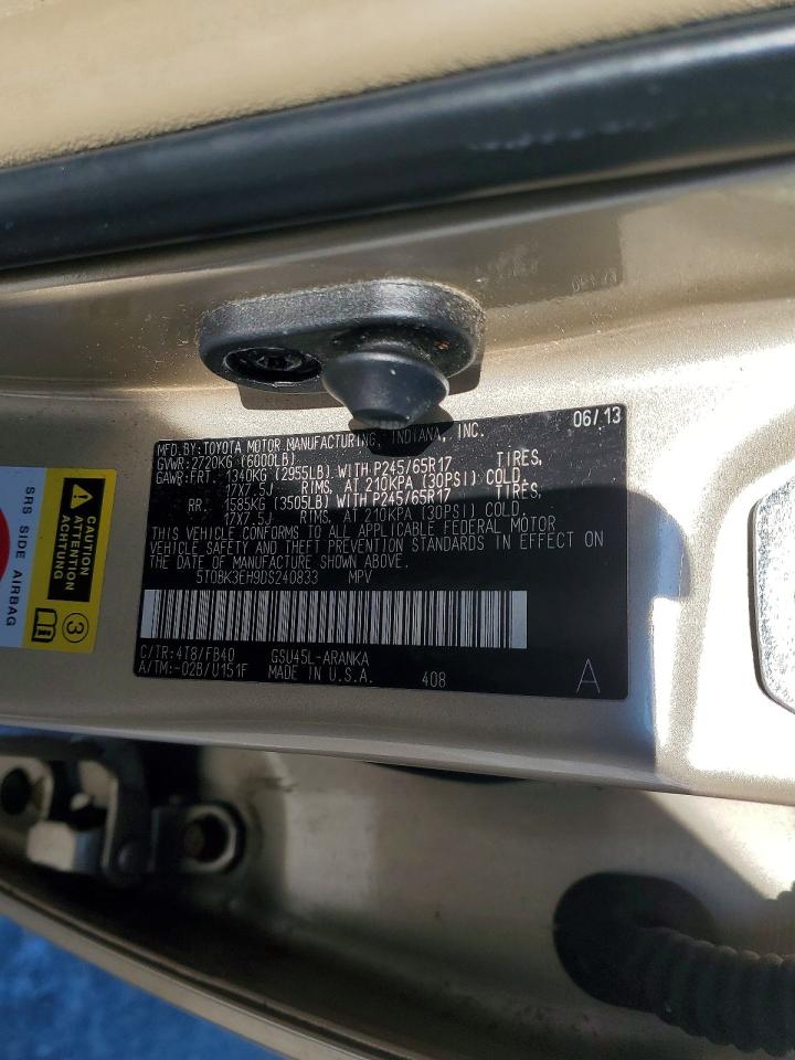 2013 TOYOTA HIGHLANDER BASE photo 13