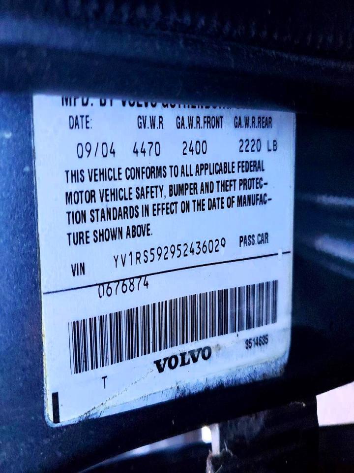 2005 VOLVO S60 2.5T photo 13