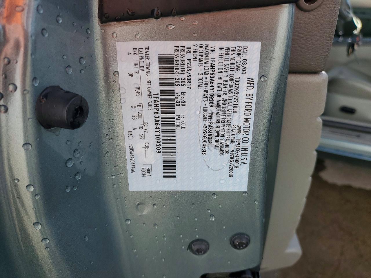 2004 FORD THUNDERBIRD PACIFIC COAST photo 23