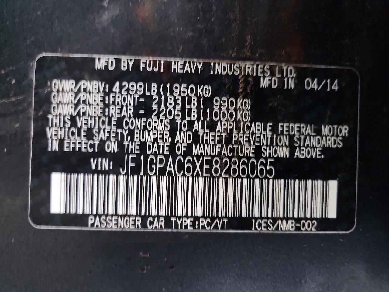 2014 SUBARU IMPREZA PREMIUM photo 13