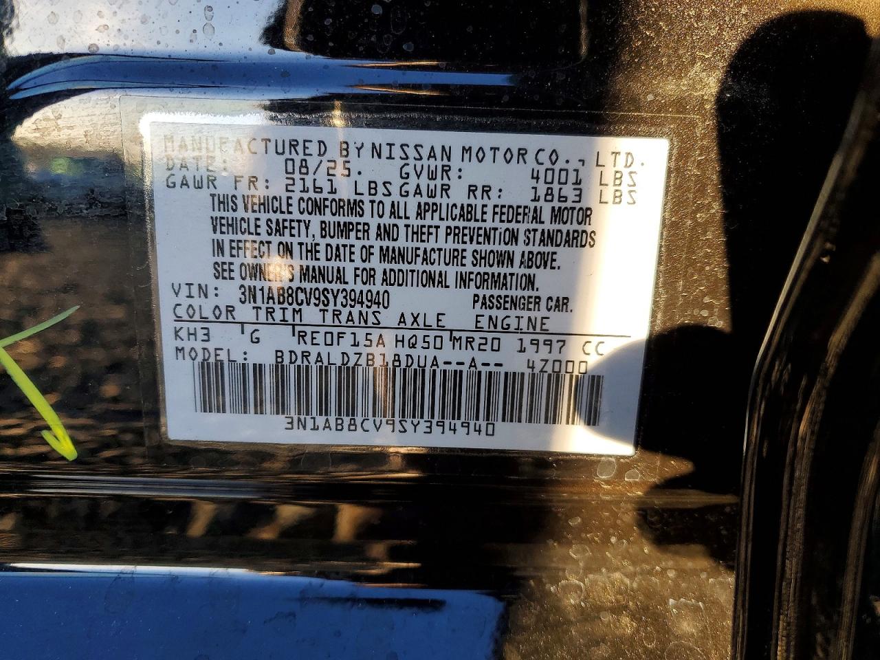 2025 NISSAN SENTRA SV photo 12