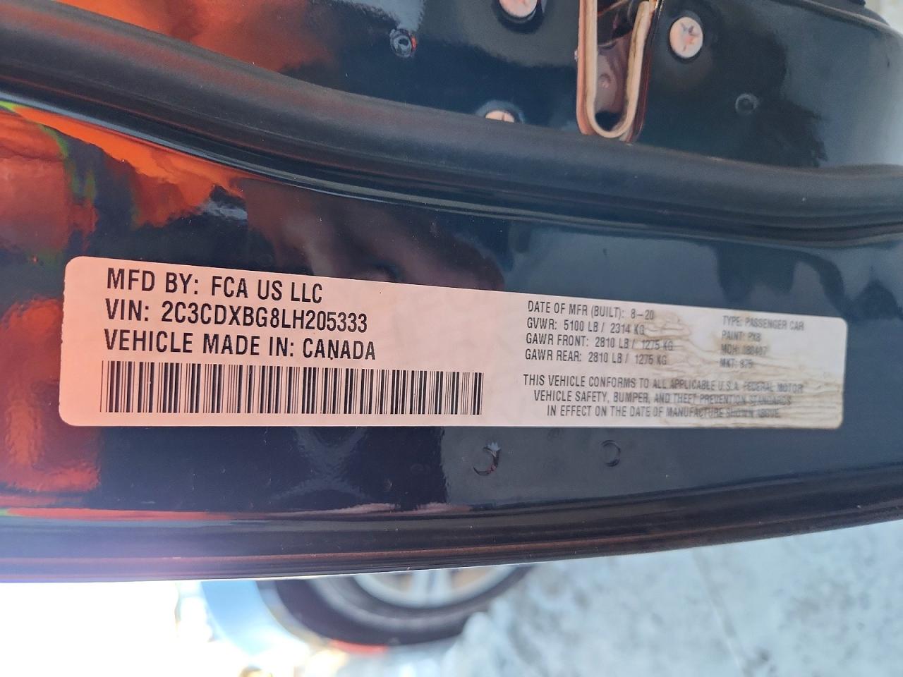 2020 DODGE CHARGER SXT photo 12