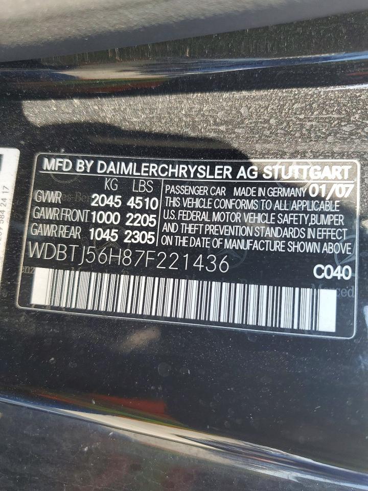 2007 MERCEDES-BENZ CLK 350 photo 12