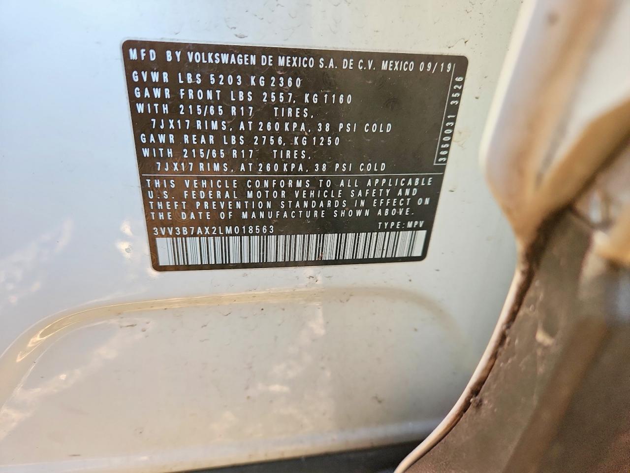 2020 VOLKSWAGEN TIGUAN SE photo 13