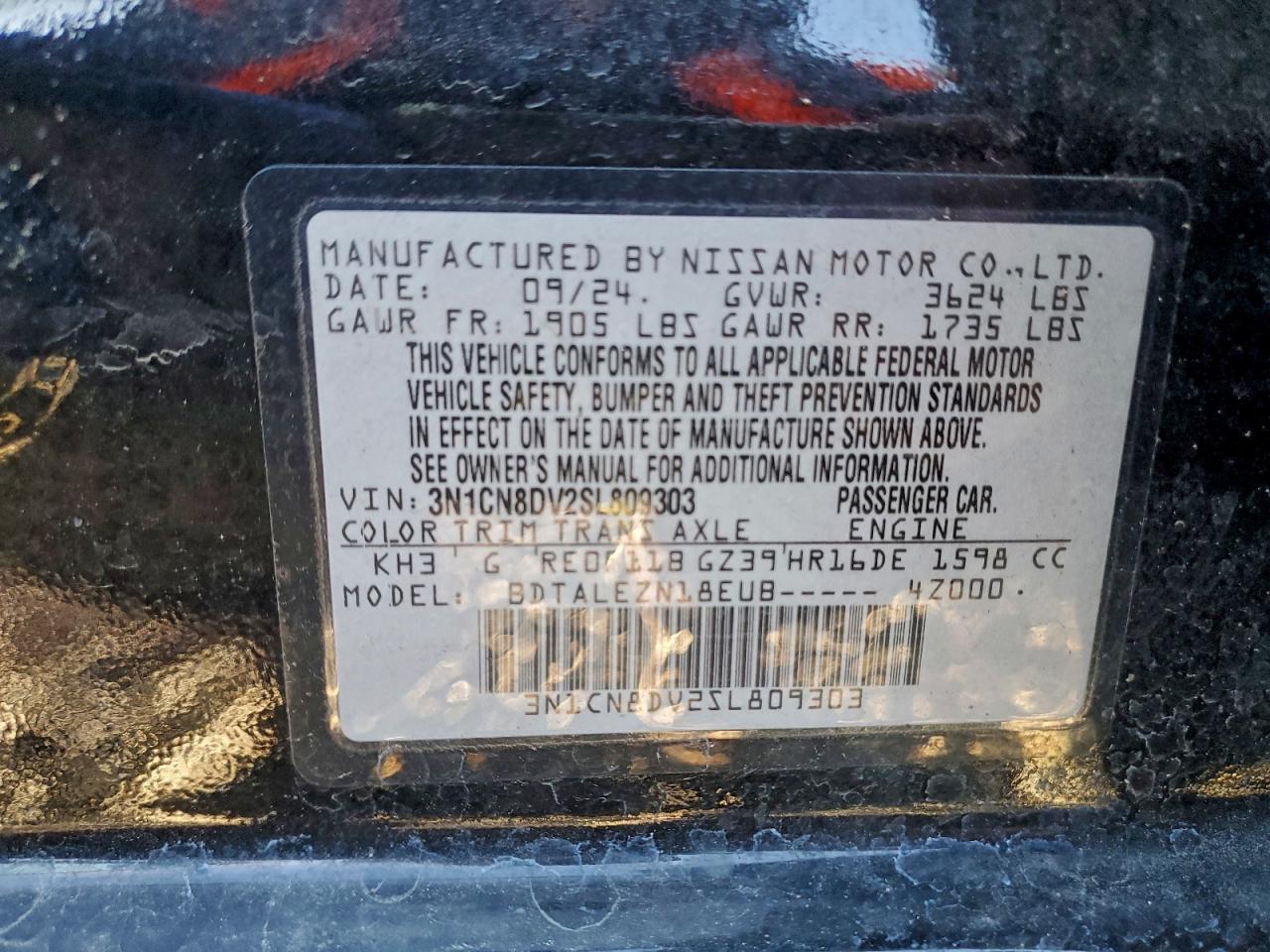 2025 NISSAN VERSA S photo 12