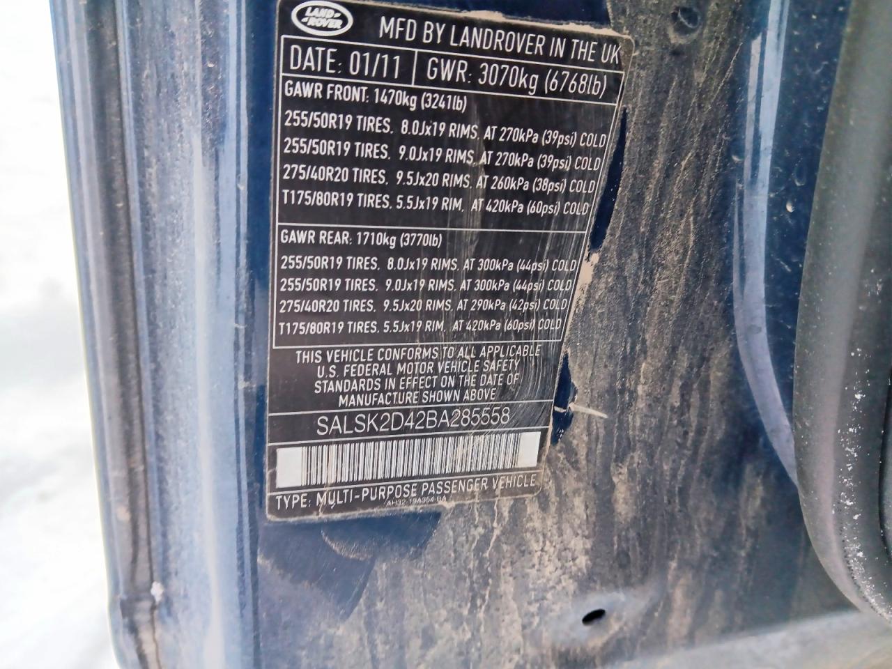 2011 LAND ROVER RANGE ROVER SPORT LUX photo 12