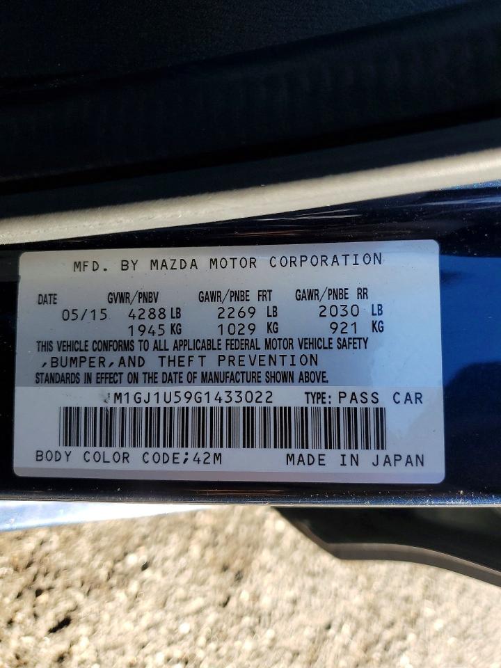 2016 MAZDA 6 SPORT photo 12