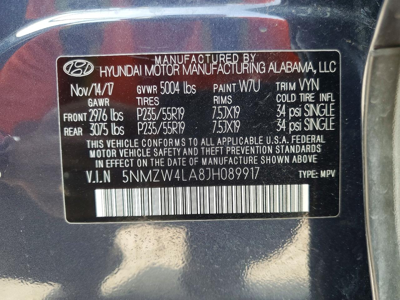 2018 HYUNDAI SANTA FE SPORT photo 12