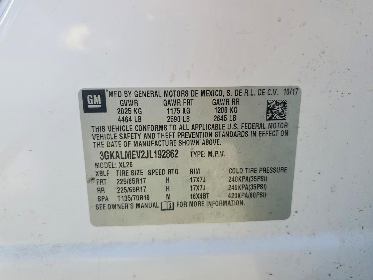 2018 GMC TERRAIN SLE photo 14