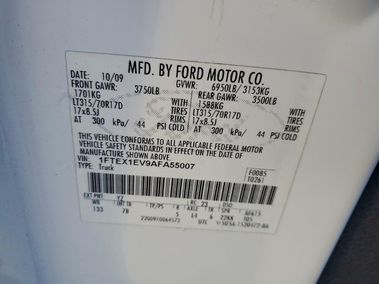 2010 FORD F150 SUPER CAB photo 12