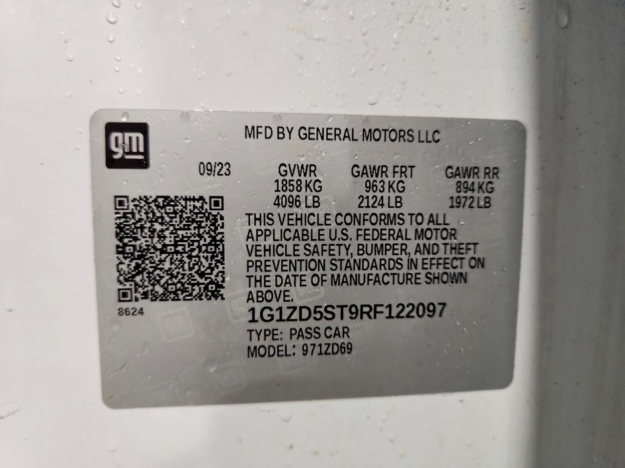 2024 CHEVROLET MALIBU LT photo 12