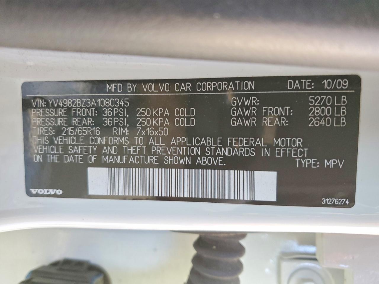 2010 VOLVO XC70 3.2 photo 13
