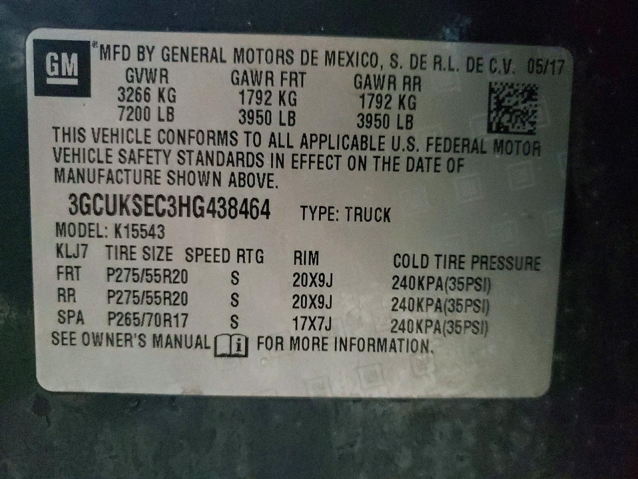 2017 CHEVROLET SILVERADO K1500 LTZ photo 12
