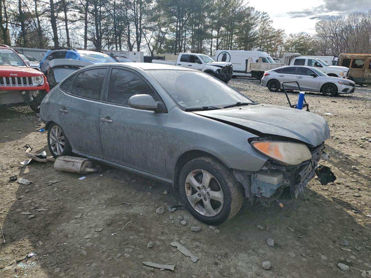 2010 HYUNDAI ELANTRA BLUE photo 4