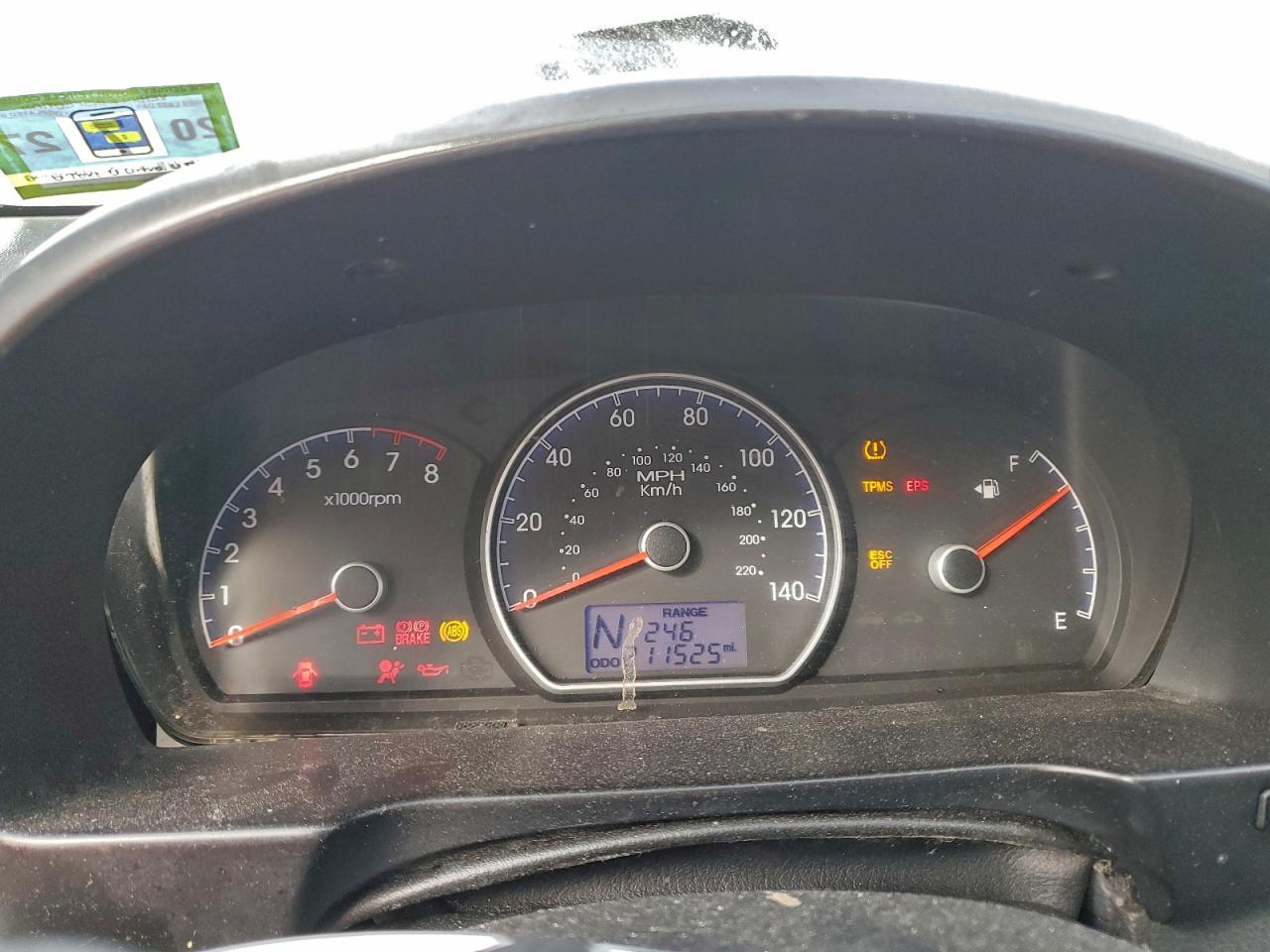 2010 HYUNDAI ELANTRA BLUE photo 9