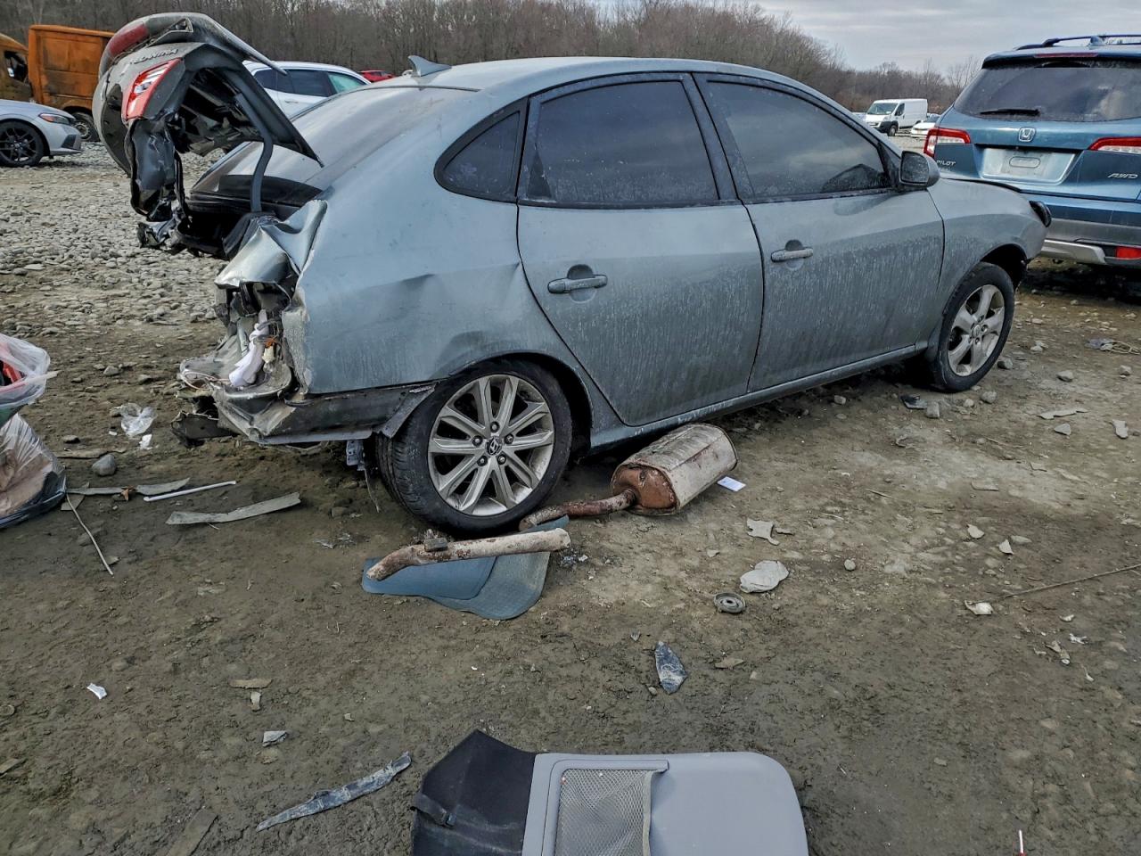 2010 HYUNDAI ELANTRA BLUE photo 3