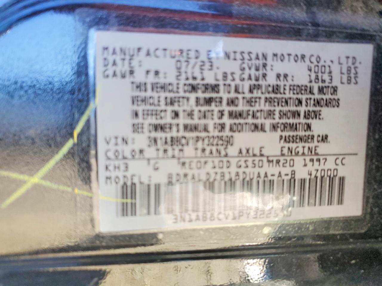 2023 NISSAN SENTRA SV photo 12