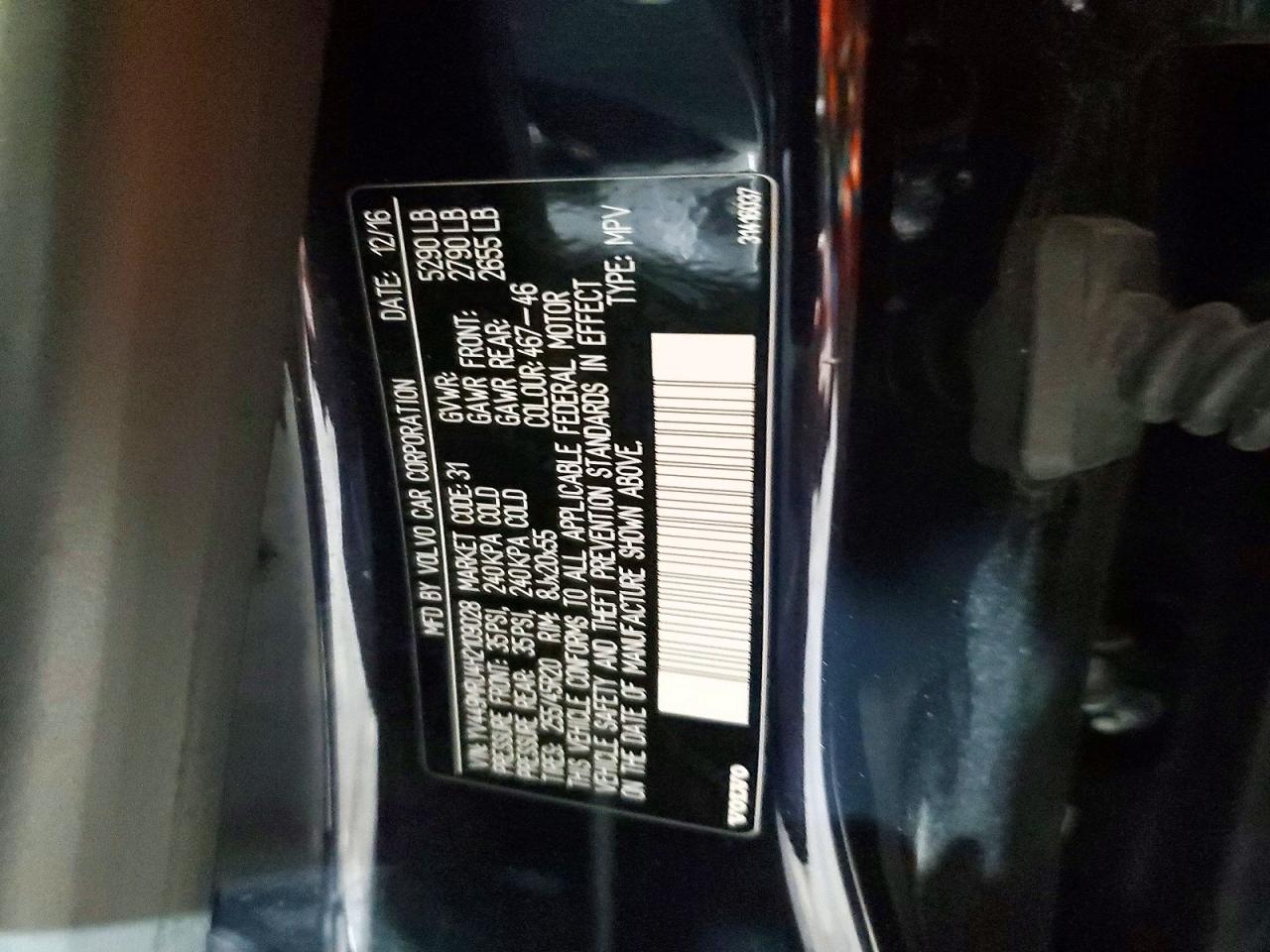 2017 VOLVO XC60 T6 INSCRIPTION photo 13