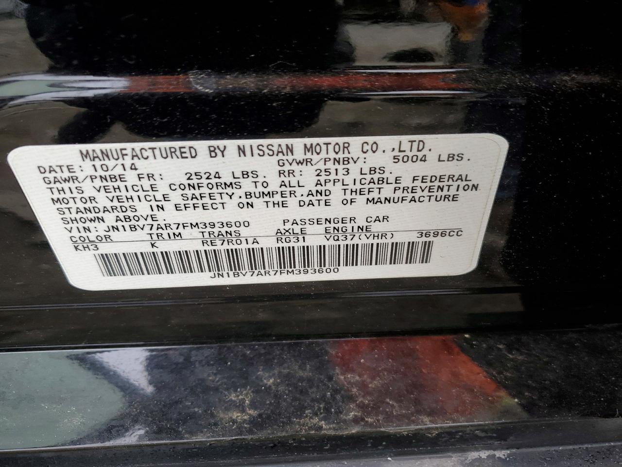 2015 INFINITI Q50 BASE photo 12