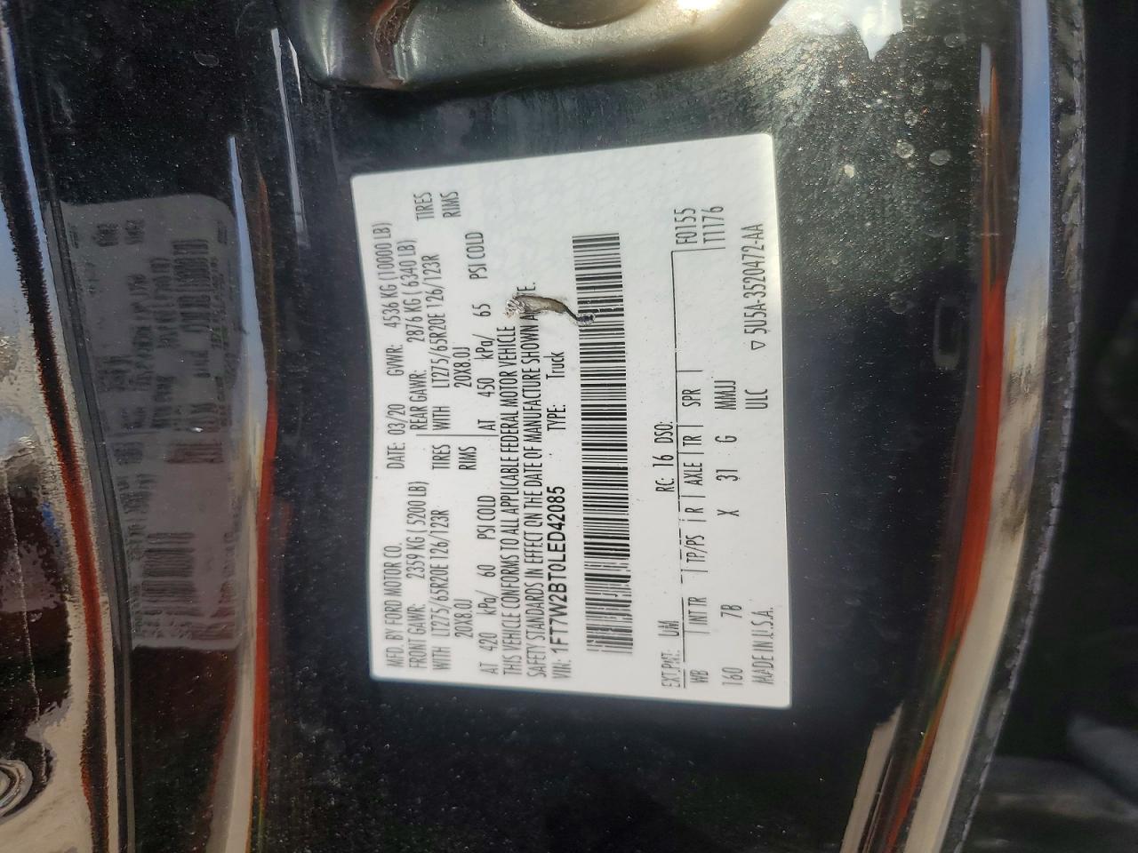 2020 FORD F250 SUPER DUTY photo 13