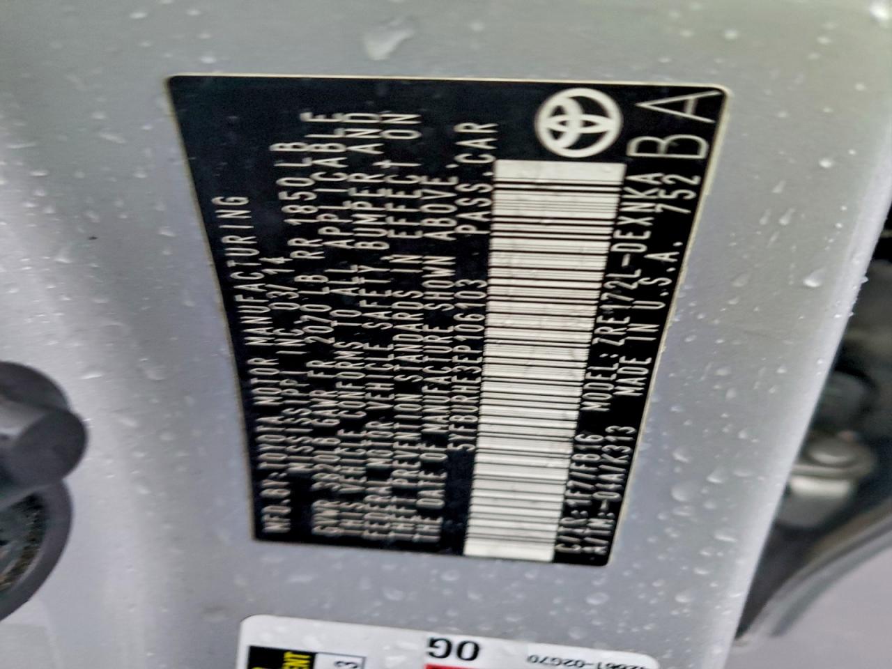 2014 TOYOTA COROLLA L photo 12