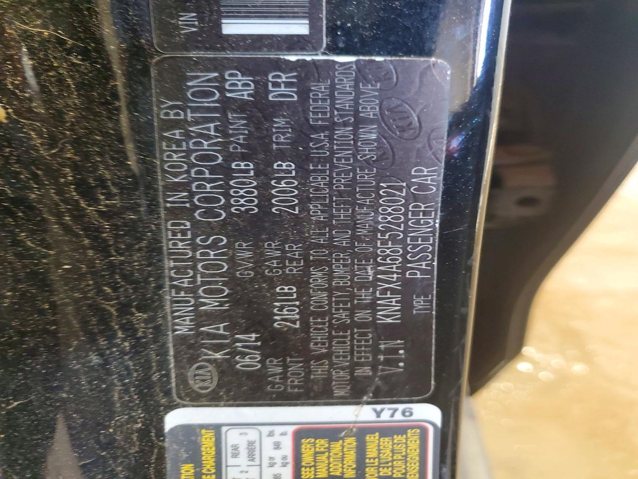 2015 KIA FORTE LX photo 12