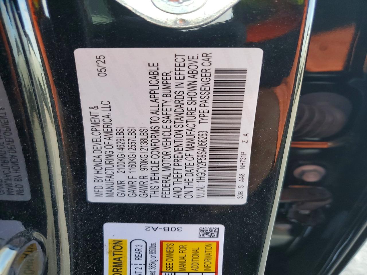 2025 HONDA ACCORD HYBRID SPORT photo 13