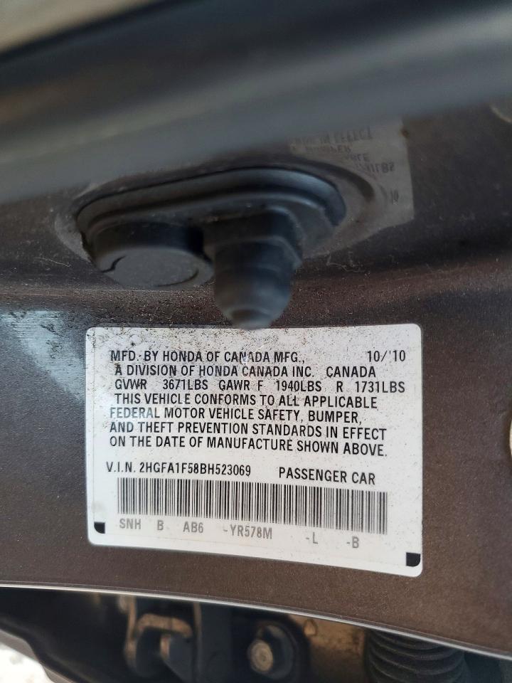 2011 HONDA CIVIC LX photo 12