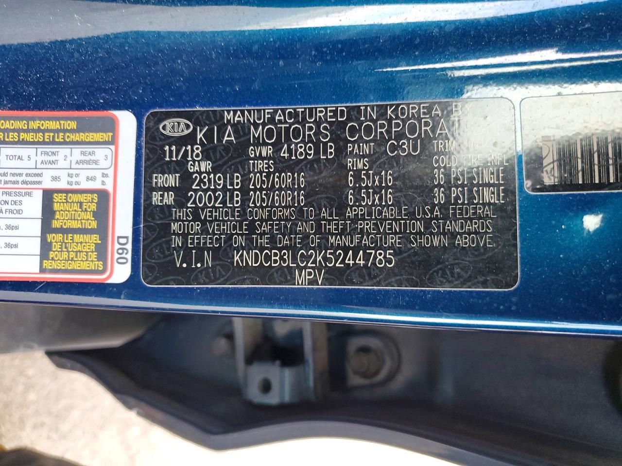 2019 KIA NIRO FE photo 12