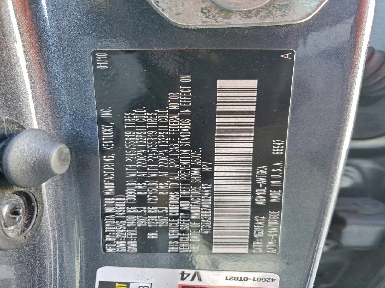 2010 TOYOTA VENZA photo 13