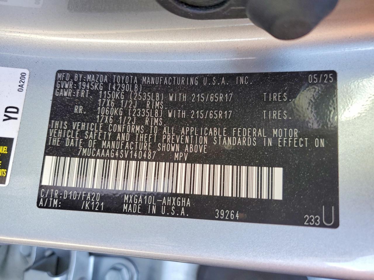 2025 TOYOTA COROLLA CROSS LE photo 12