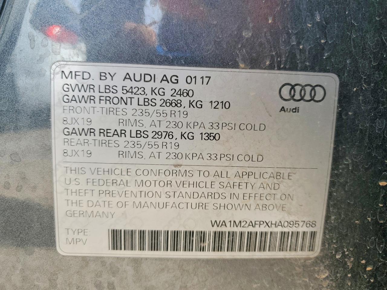 2017 AUDI Q5 PREMIUM PLUS photo 13