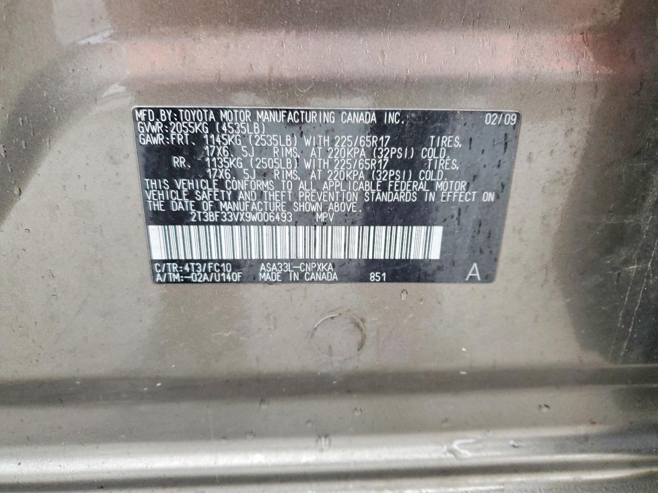 2009 TOYOTA RAV4 photo 12