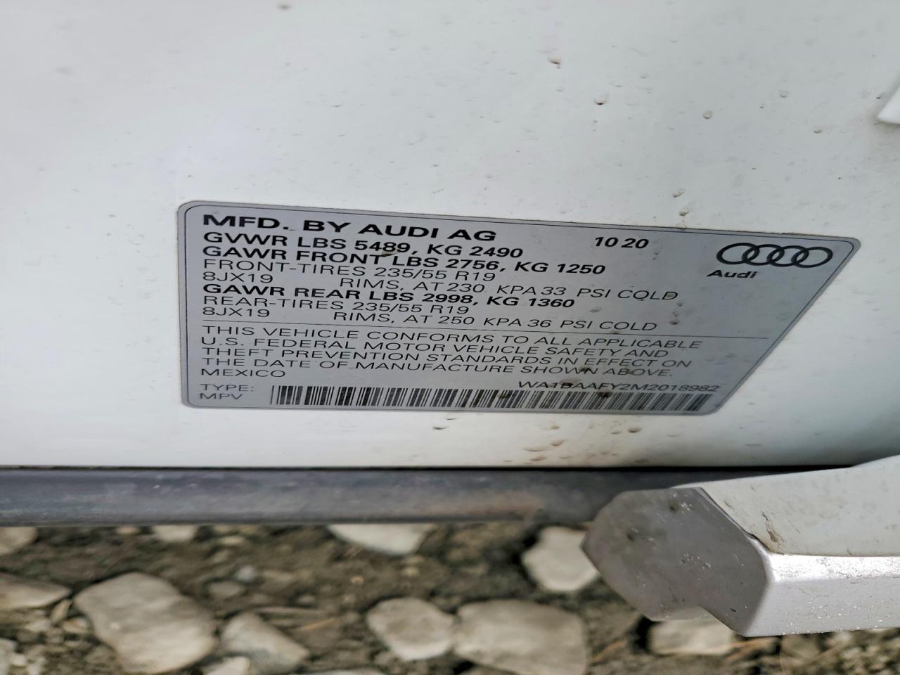 2021 AUDI Q5 PREMIUM PLUS photo 12