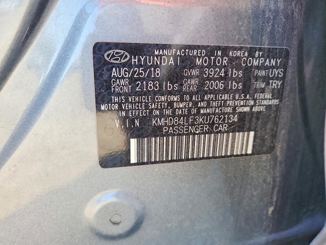 2019 HYUNDAI ELANTRA SEL photo 23