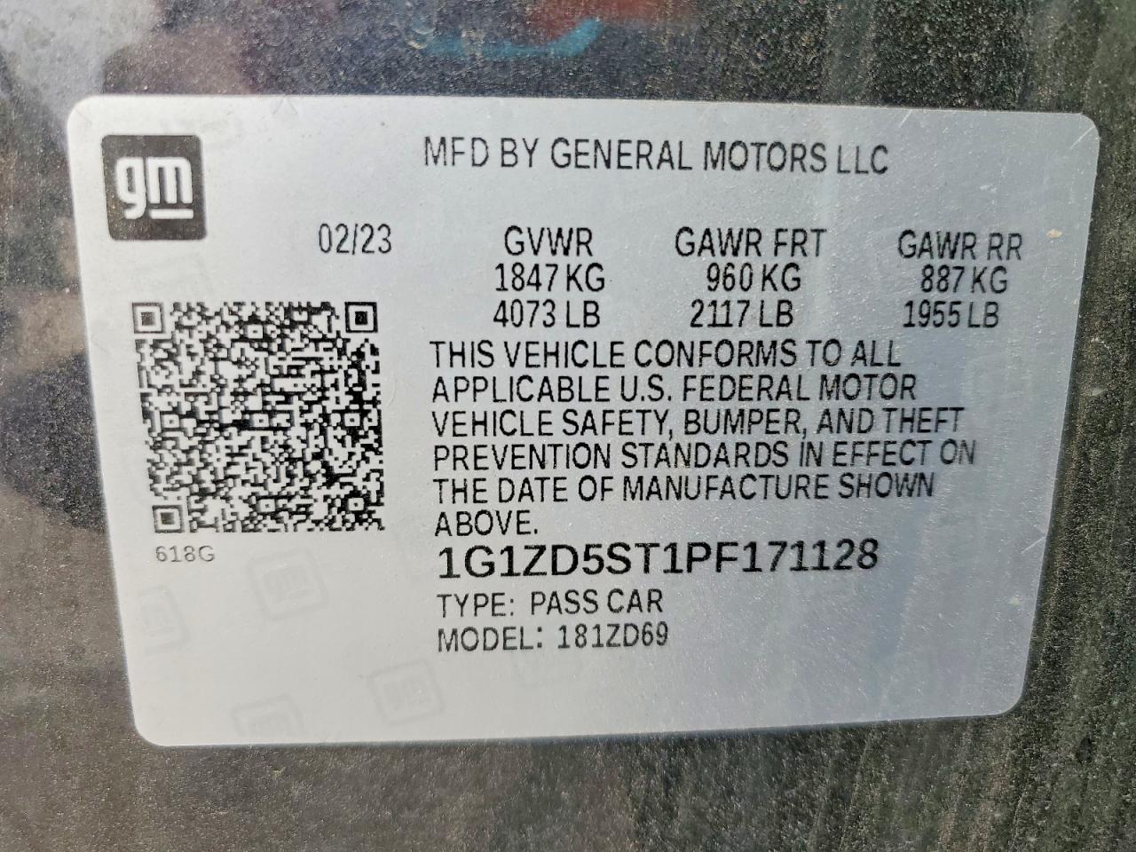 2023 CHEVROLET MALIBU LT photo 13