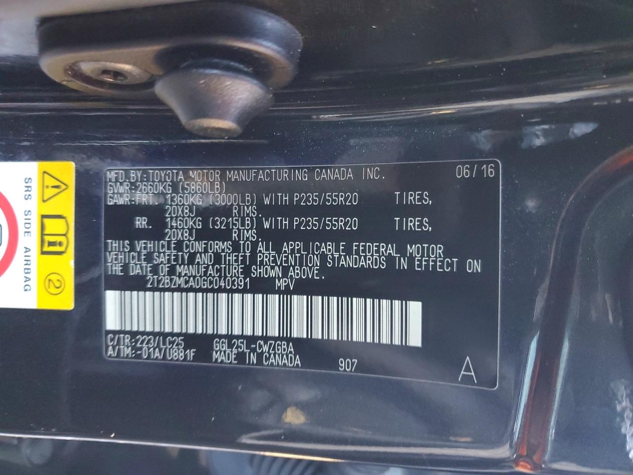 2016 LEXUS RX 350 BASE photo 27