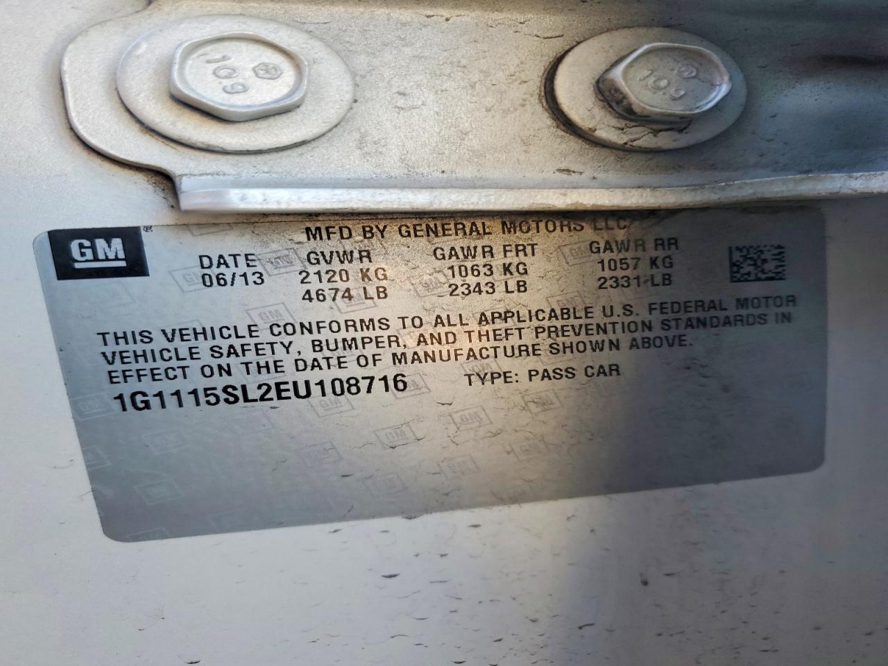 2014 CHEVROLET IMPALA LT photo 23